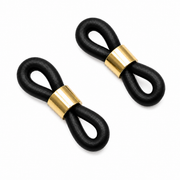 Embouts Premium pour lunettes – Noir et doré
