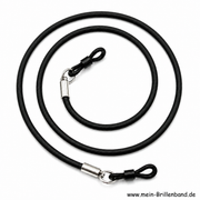 Brillenkette - Brillenband aus Leder "schwarz"