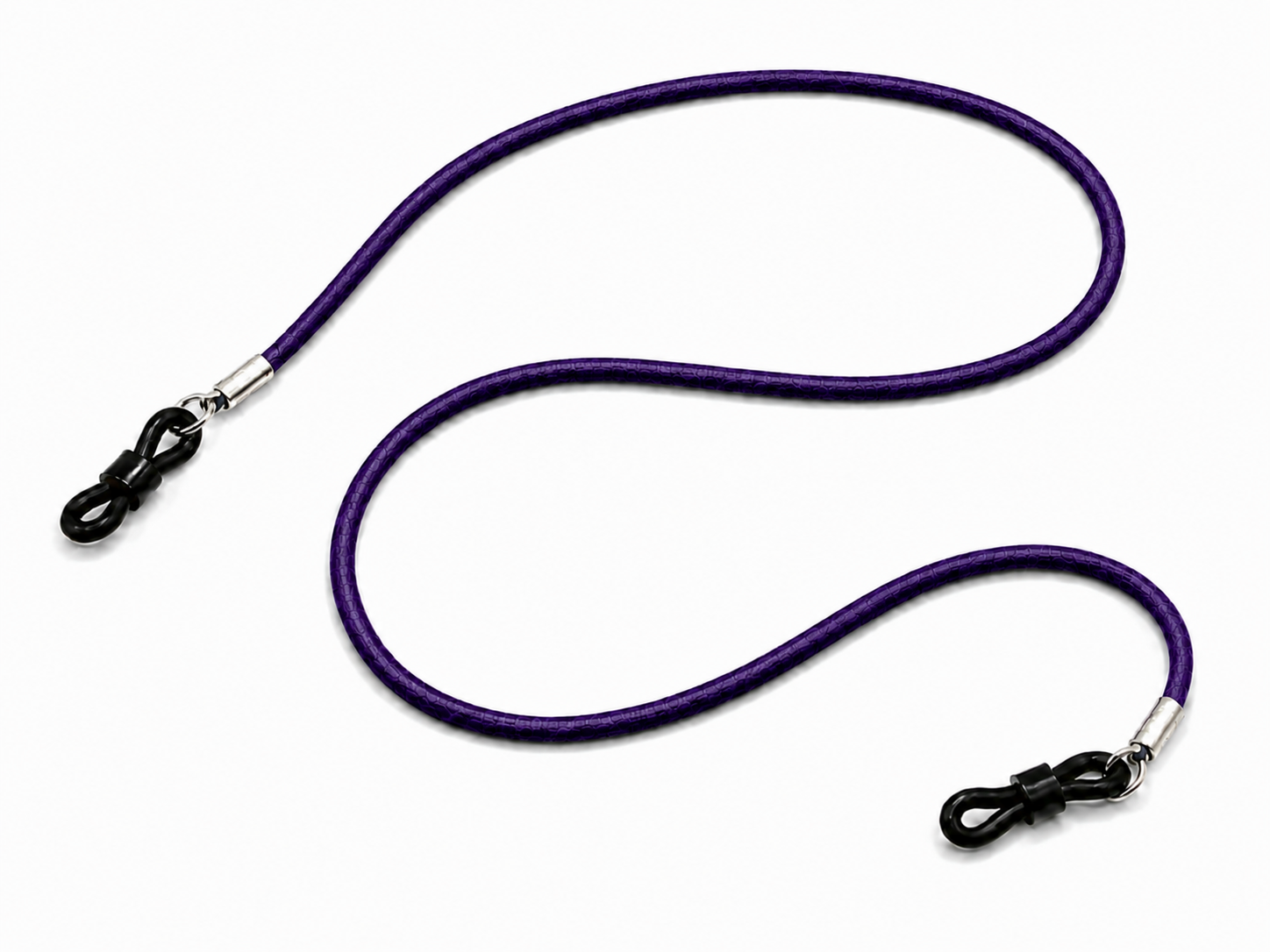 Cordon à lunettes en cuir – Violet