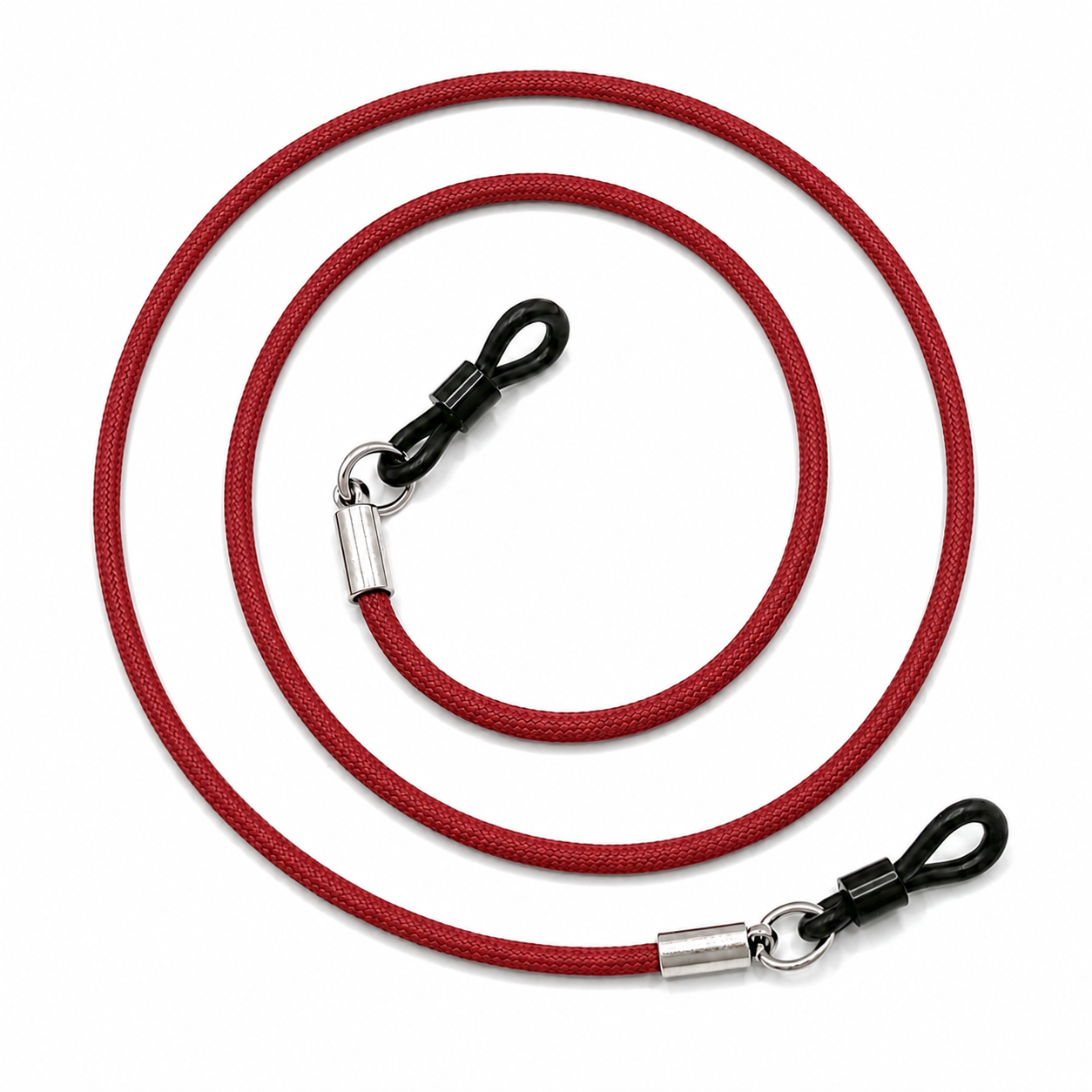 Brillenband aus gewachstem Lederimitat – Rot