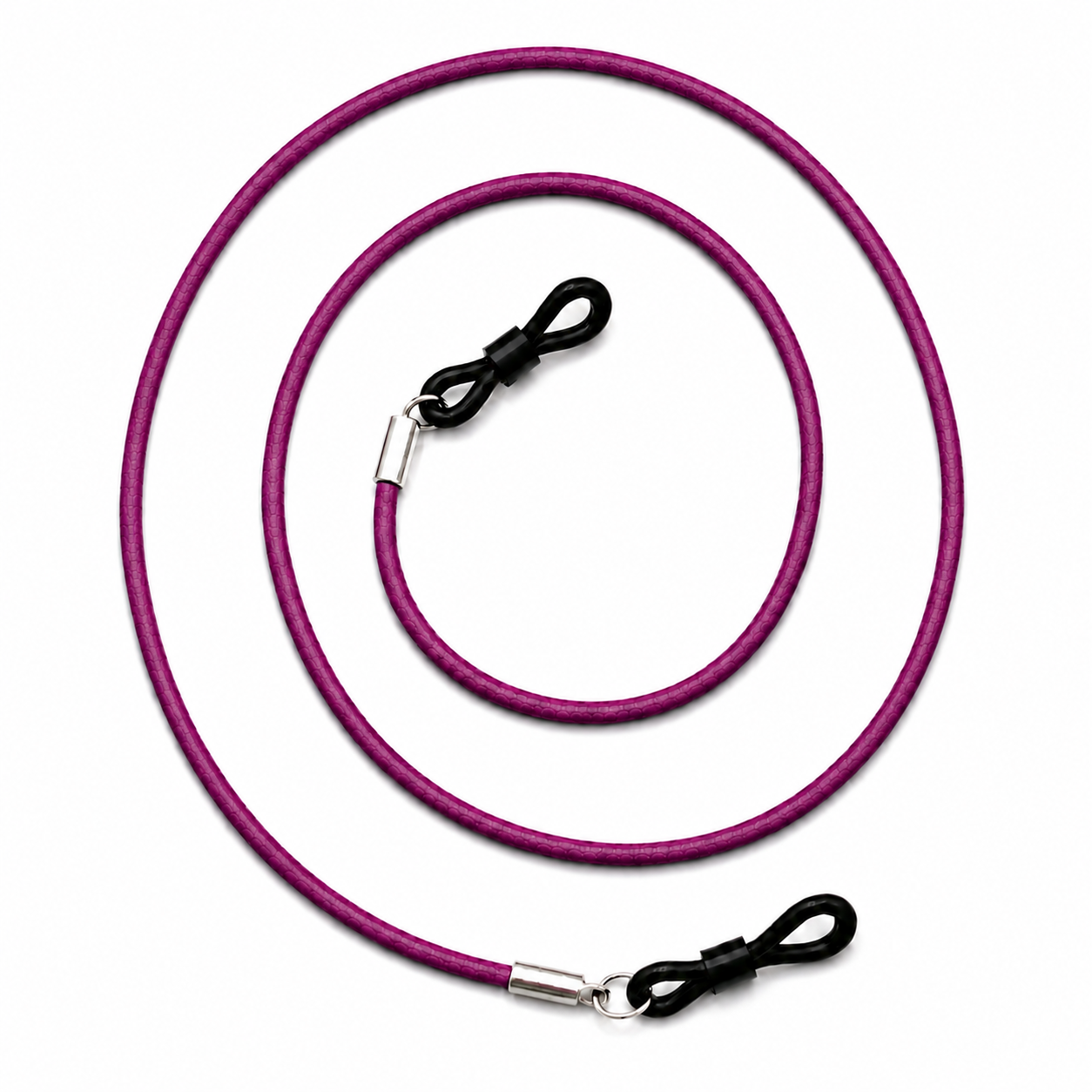 Cordon à lunettes en cuir – Rose