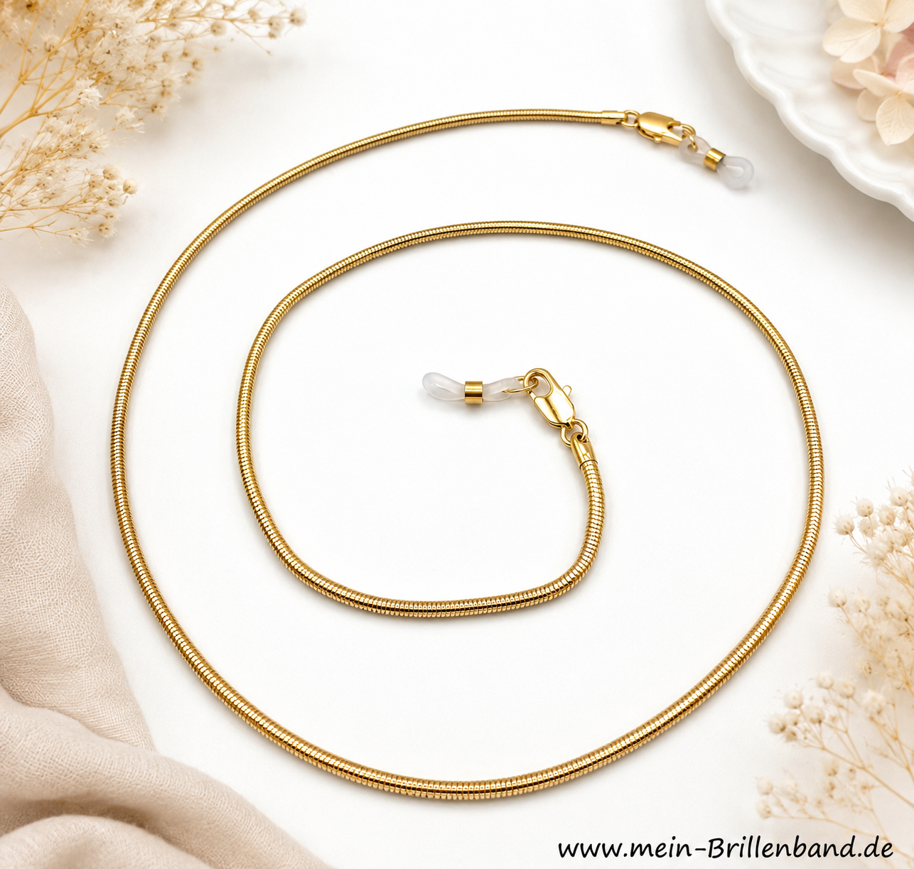 Brillenkette - Brillenband vergoldet
