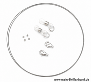 Brillenketten - Reparaturset - Bastelset "silberfarben"