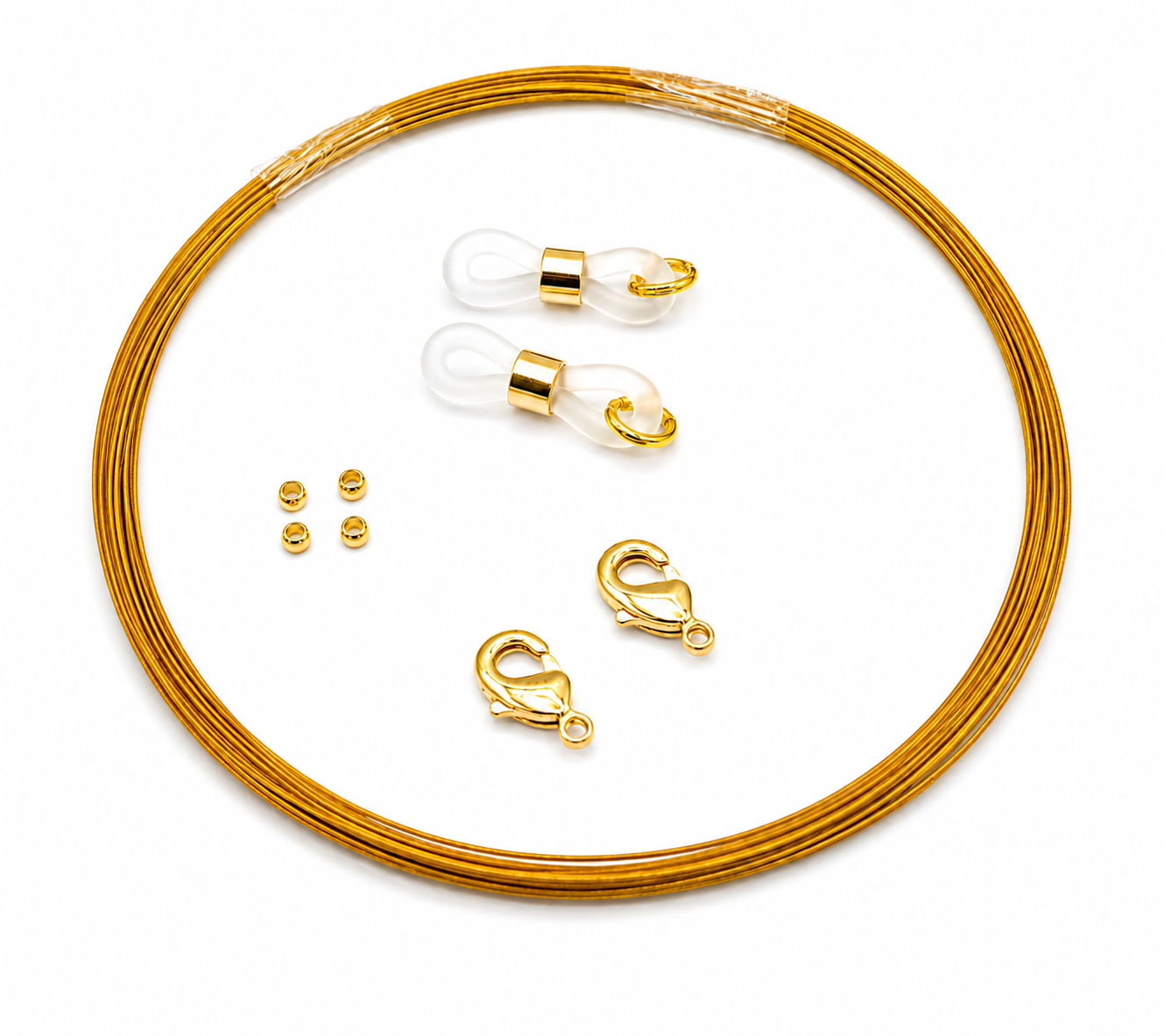 Kit de réparation et de création pour chaînes à lunettes – Doré