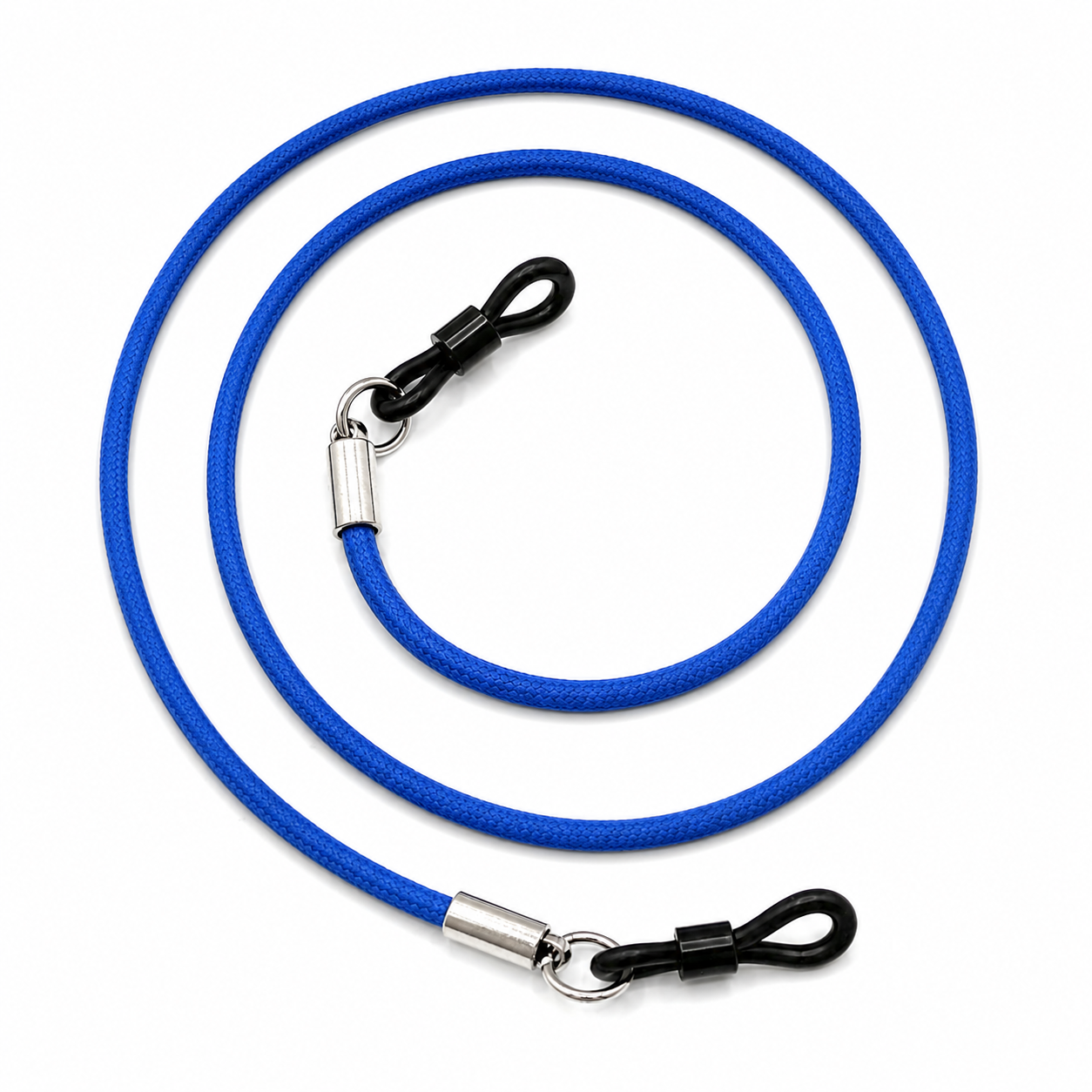 Brillenband aus gewachstem Lederimitat – Blau