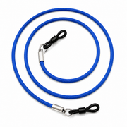 Brillenband aus gewachstem Lederimitat – Blau