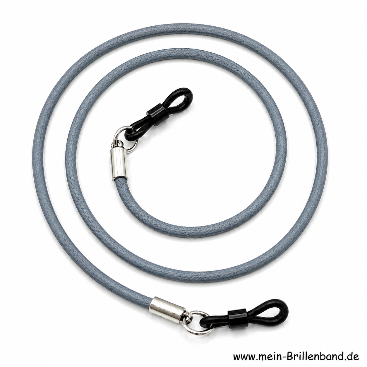 Brillenkette - Brillenband aus Leder "grau"