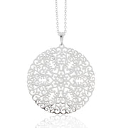 %Collier - Halskette mit Zirkonia "silber"