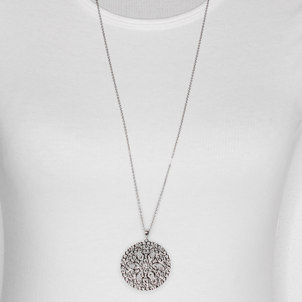 Halskette mit Zirkonia – Silber