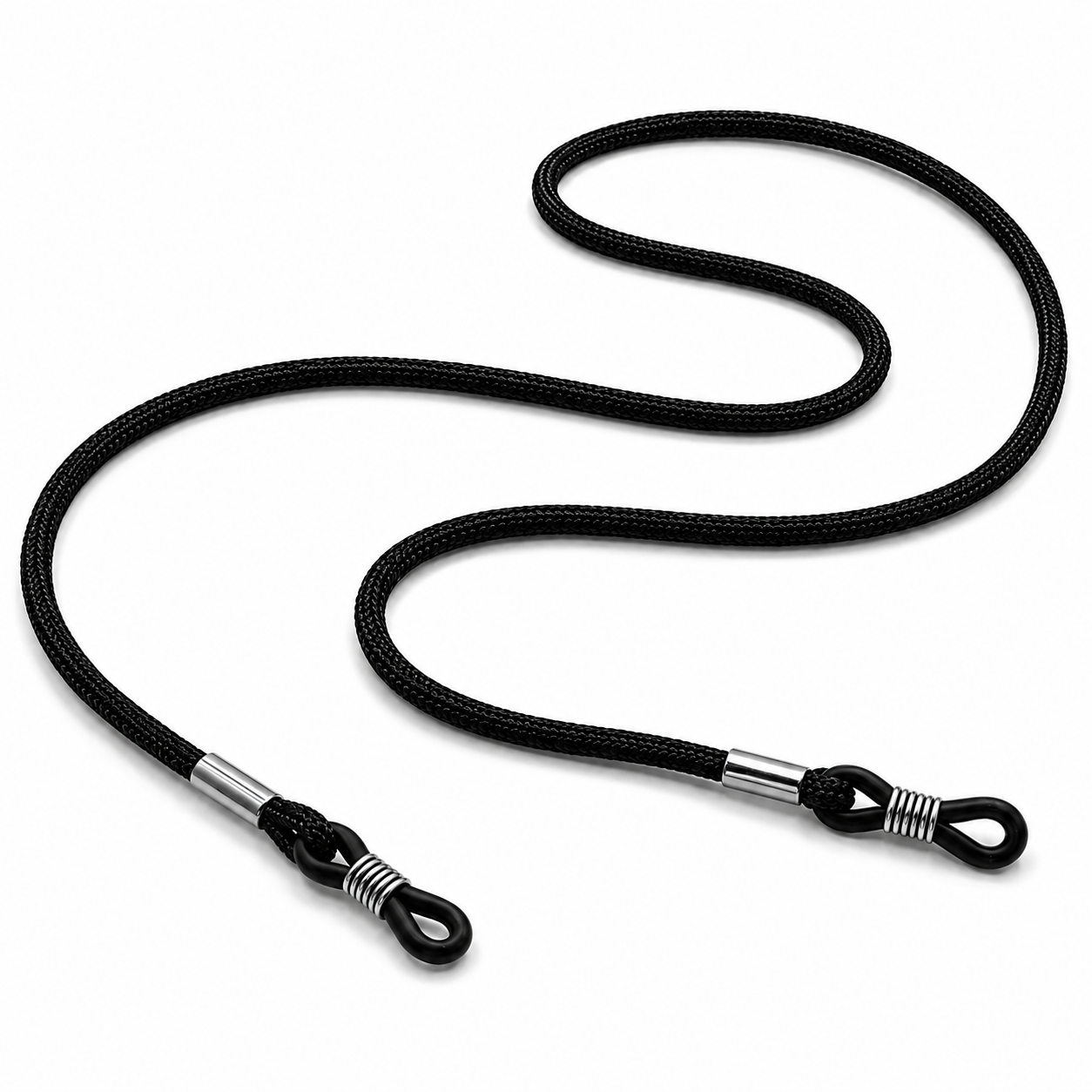 Cordon à lunettes en nylon – Noir