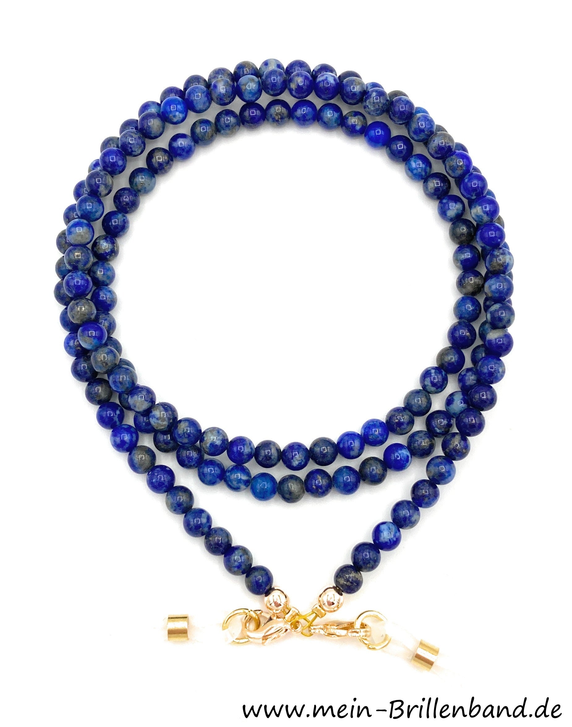 Brillenkette aus Lapis Lazuli – Blau