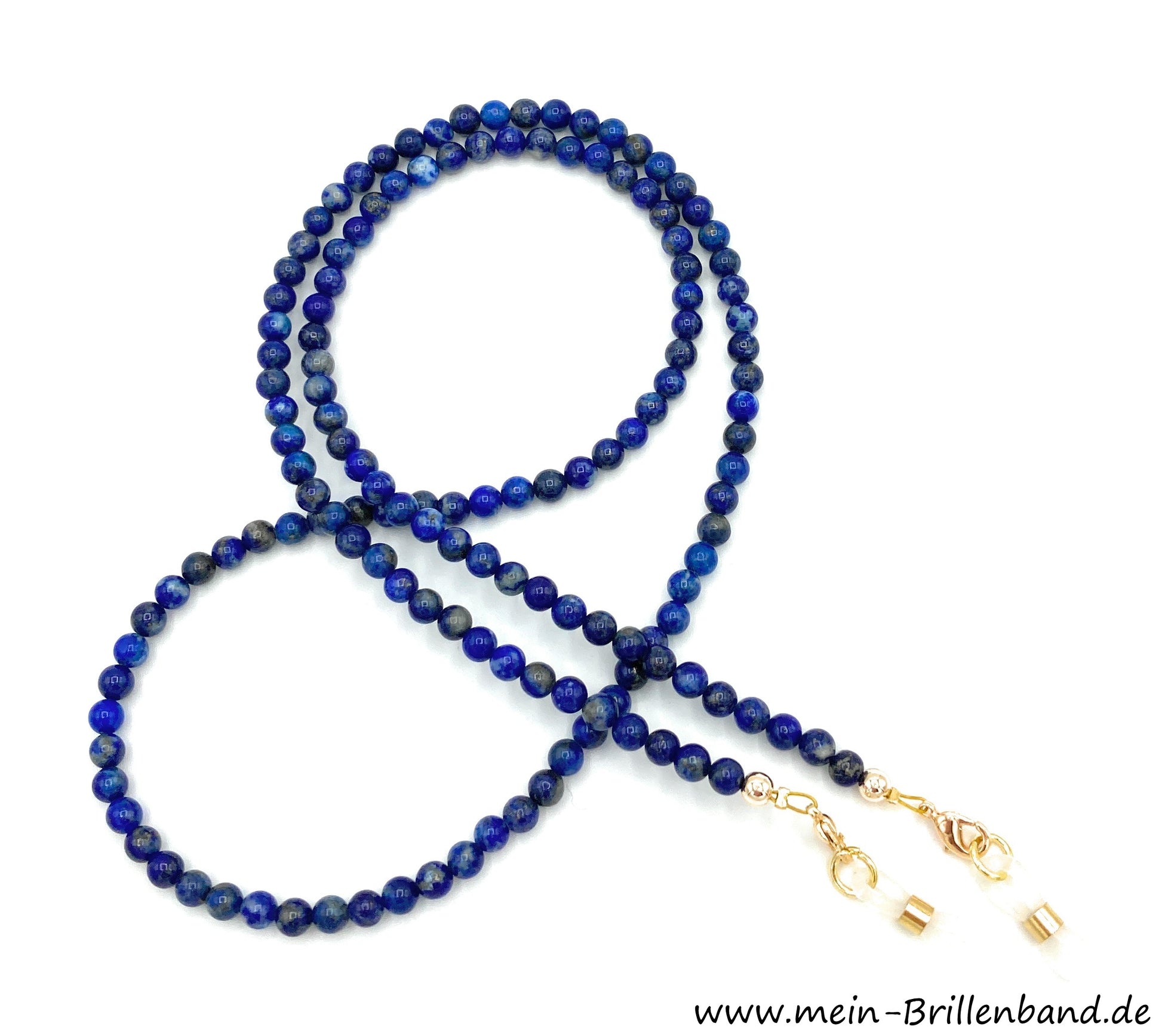 Brillenkette - Brillenband aus Edelsteinen Lapis Lazuli