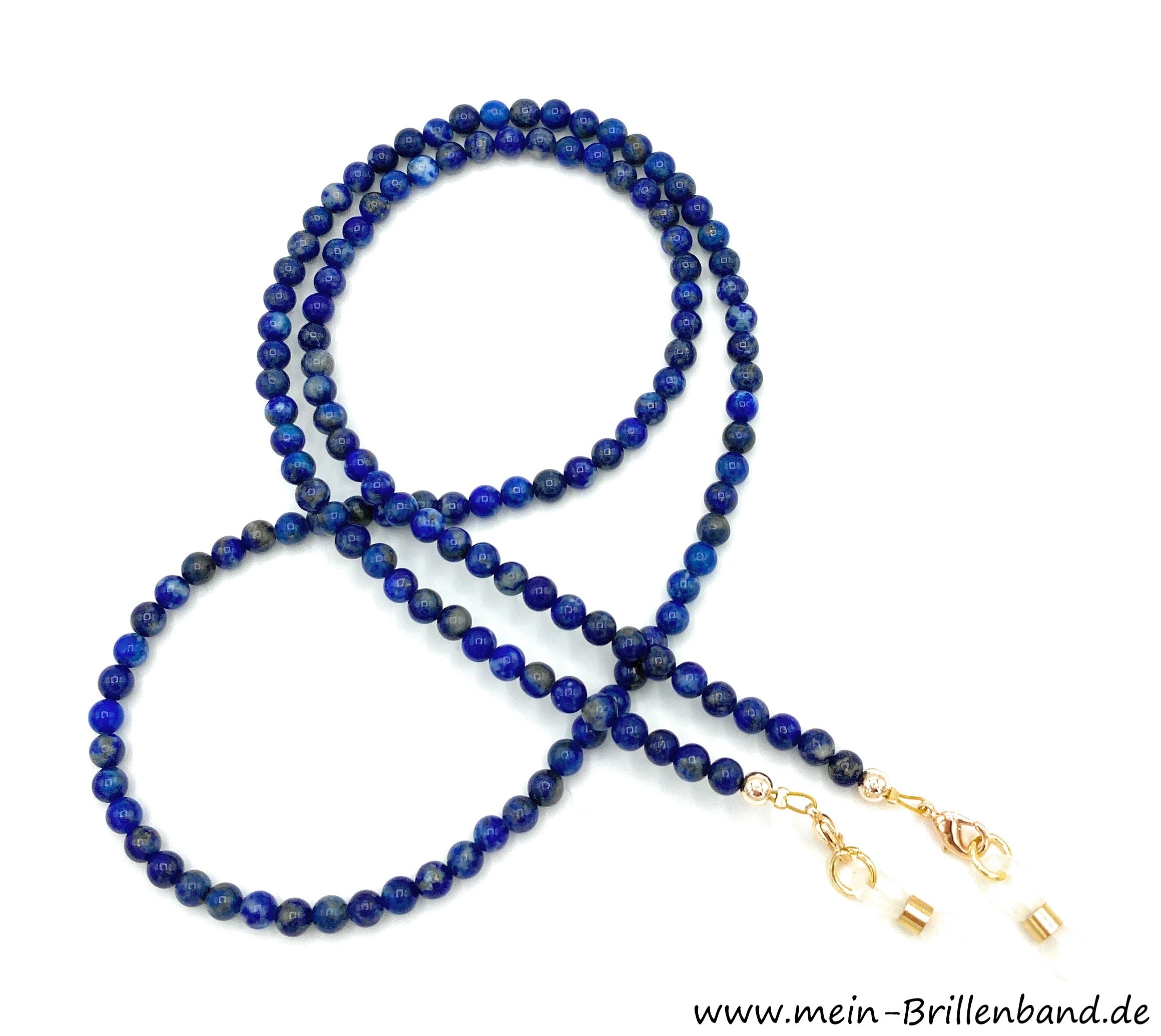 Brillenkette - Brillenband aus Edelsteinen Lapis Lazuli