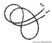 Brillenkette - Brillenband aus Edelsteinen "Schneeflocken Obsidian "