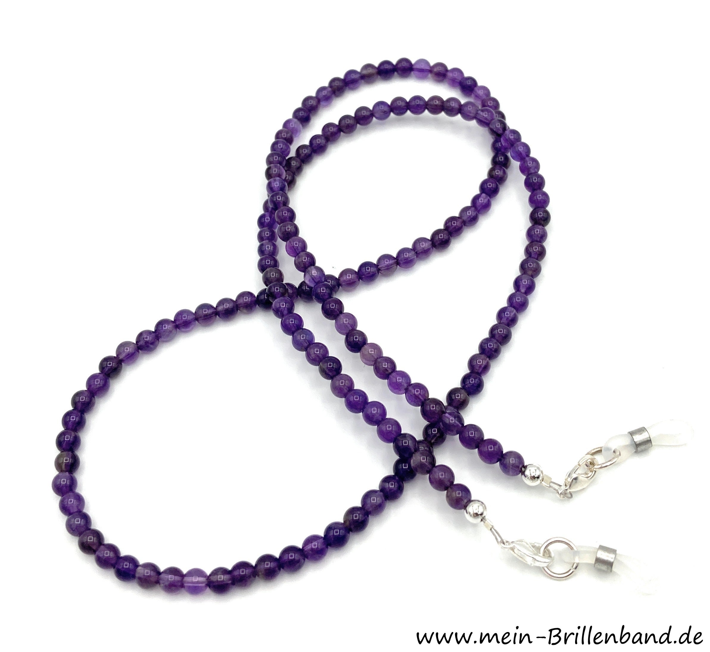 Brillenkette aus Amethyst – Lila