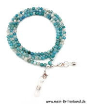 Brillenkette - Brillenband aus Edelsteinen Hemimorphit