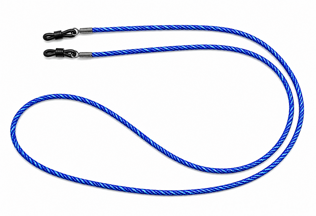 Cordino per occhiali dall’aspetto denim – Blu scuro