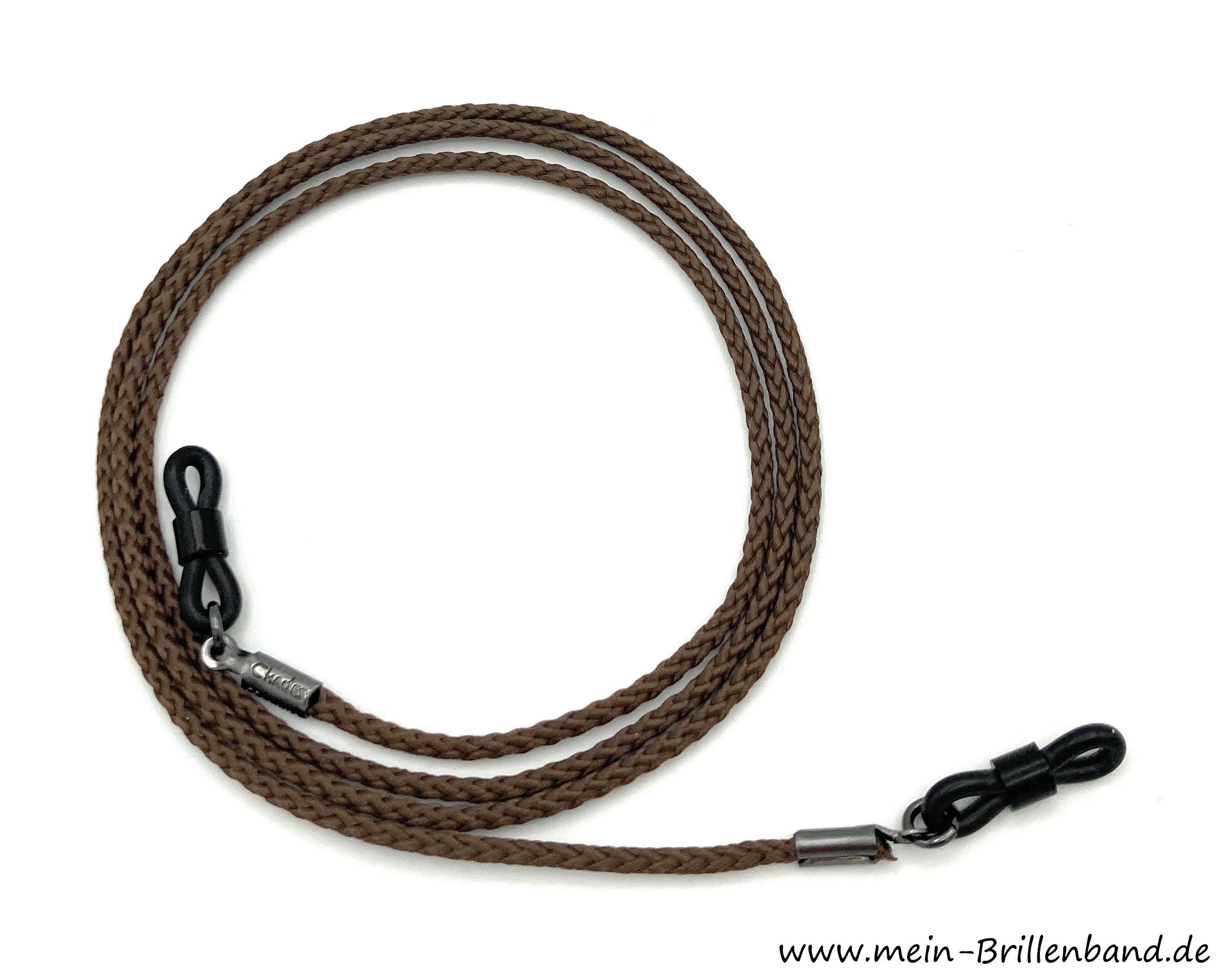 Brillenkordel aus Nylon – Braun