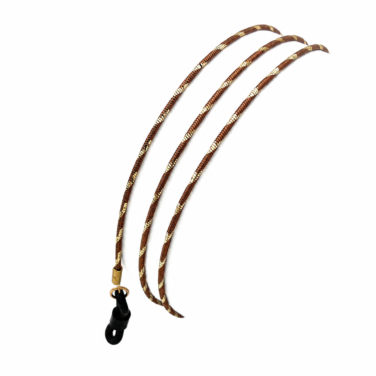 Chaîne à lunettes Color Snake – Brun