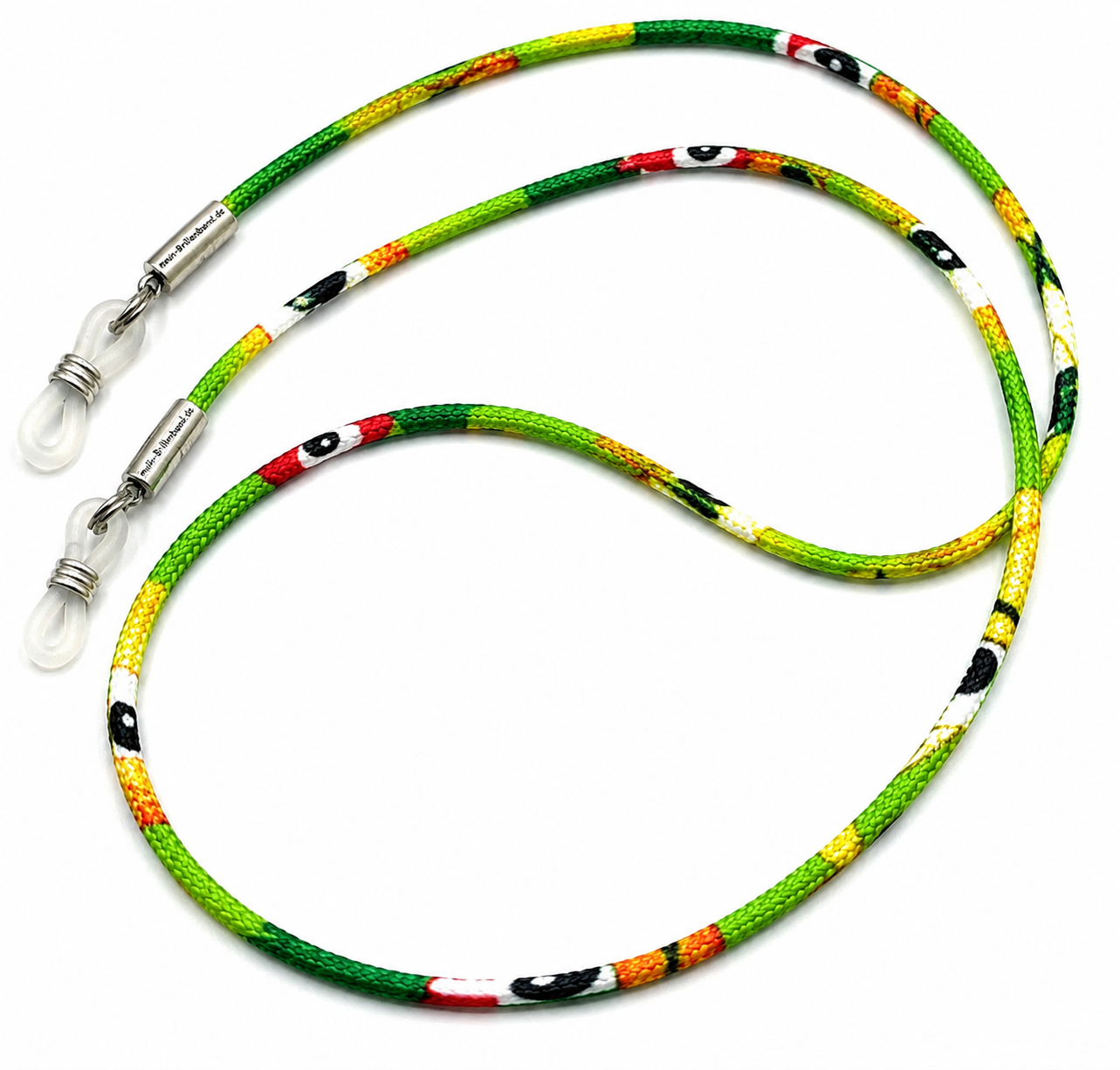 Brillenkordel aus Nylon – Grün-Bunt