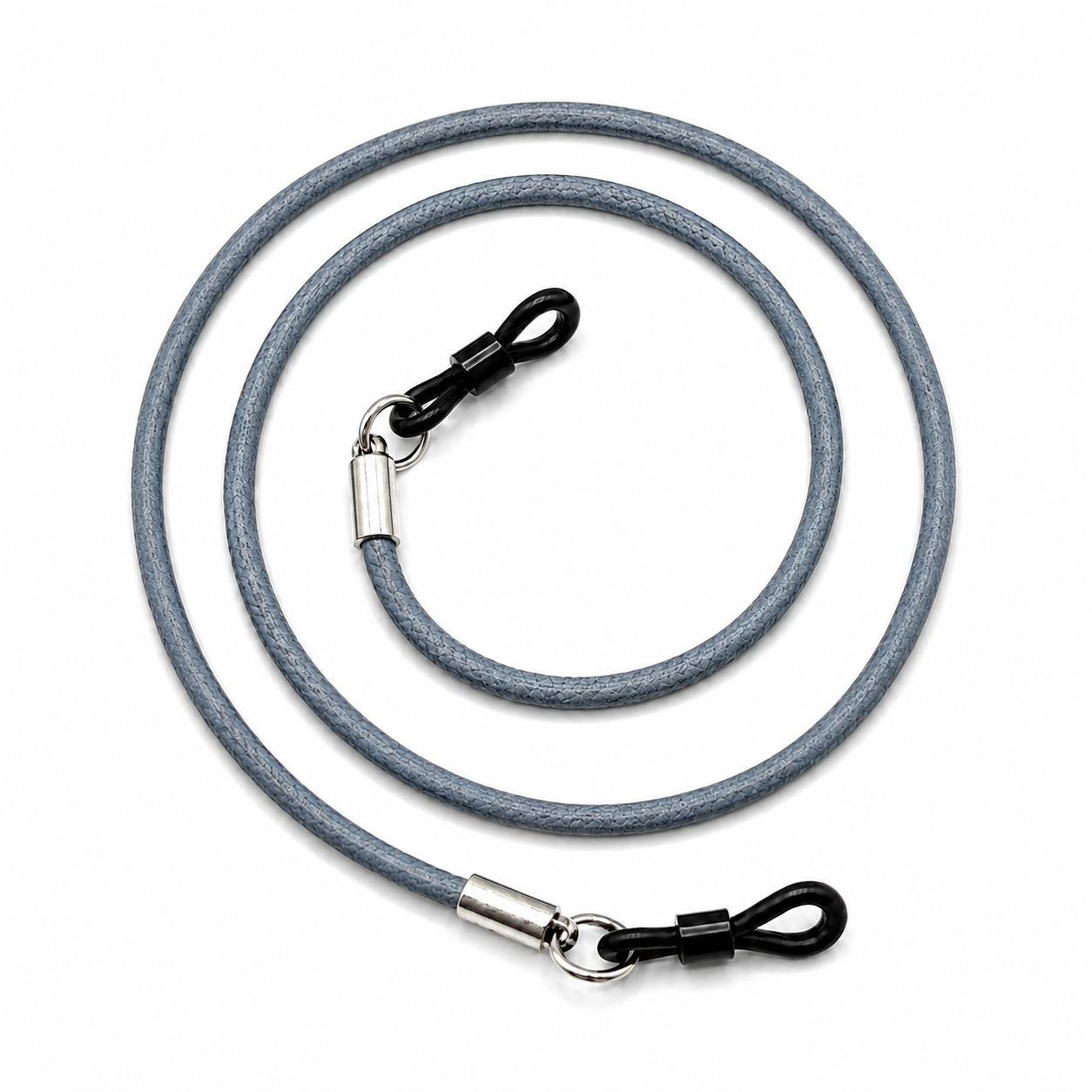 Cordon à lunettes en cuir – Gris
