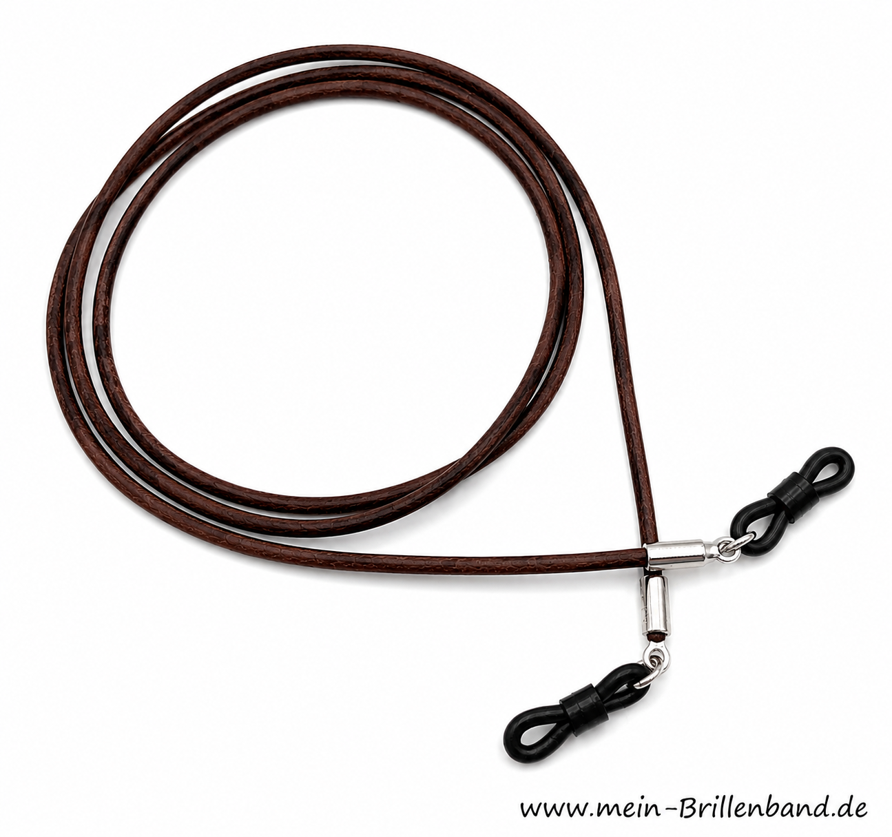 Leder-Brillenband – Dunkelbraun