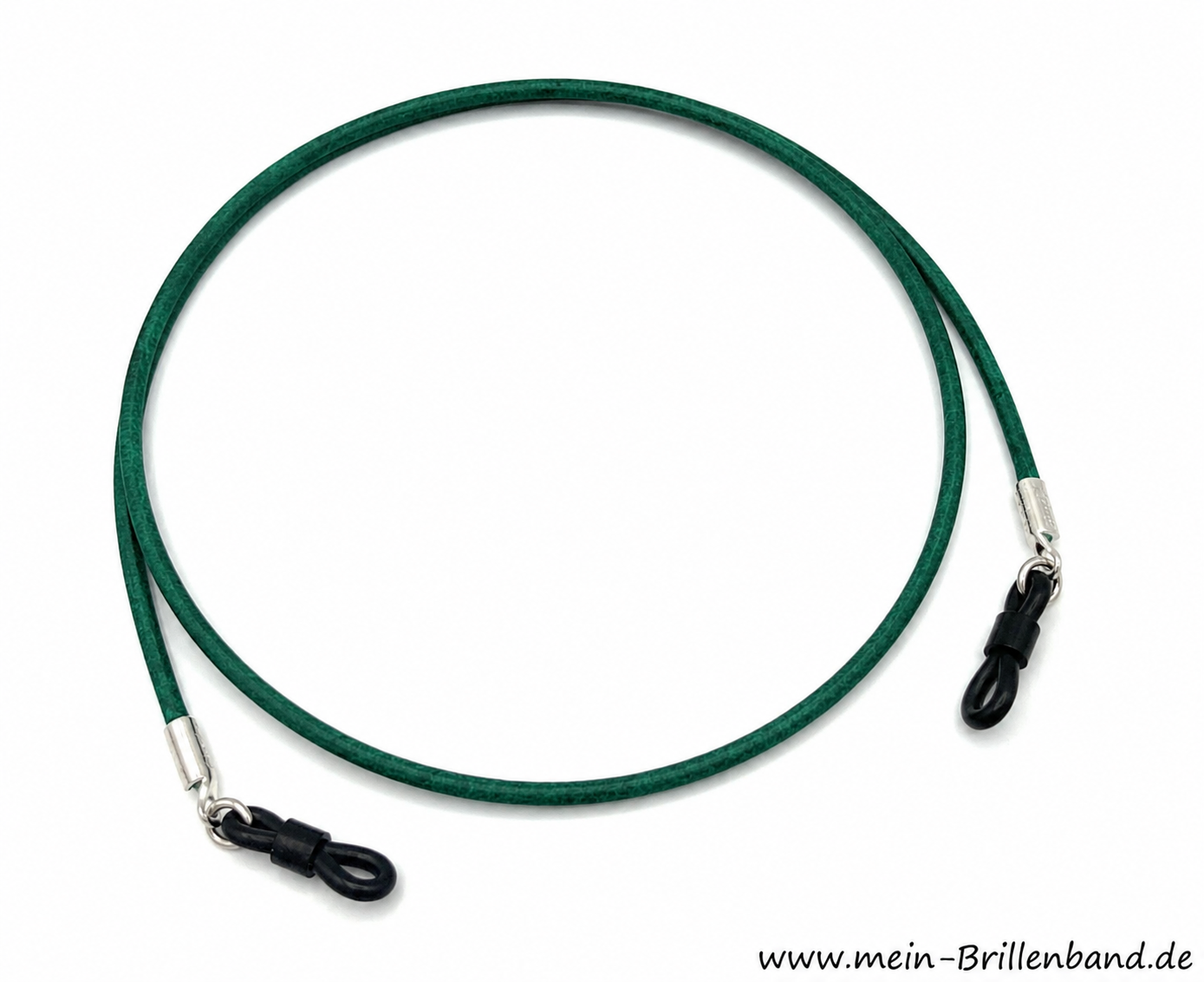 Leder-Brillenband – Grün