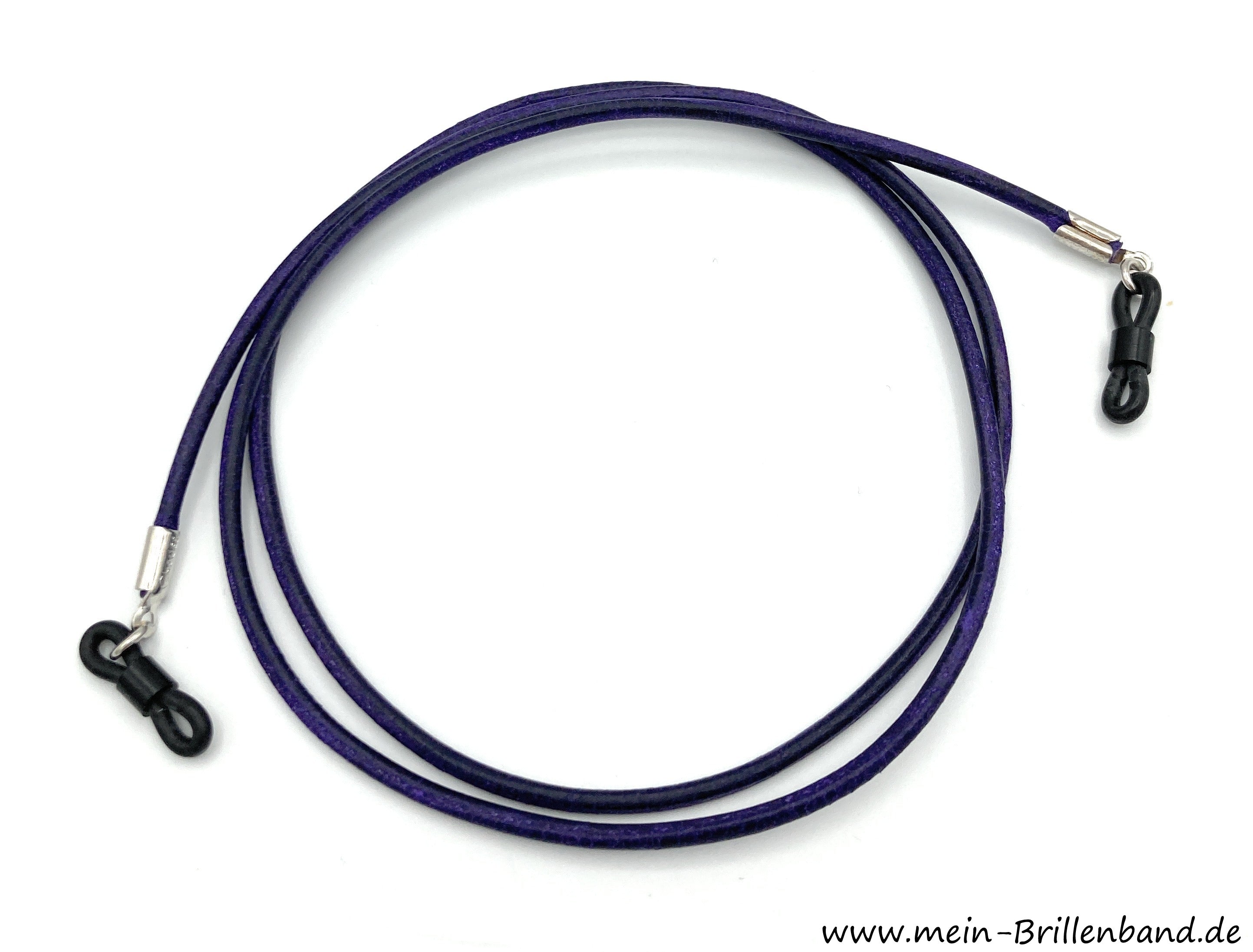 Leder-Brillenband – Lila