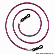 Brillenkette - Brillenband aus Leder "pink"
