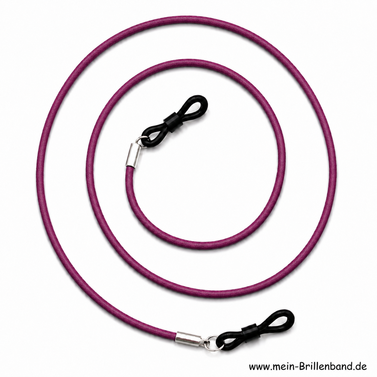Brillenkette - Brillenband aus Leder "pink"