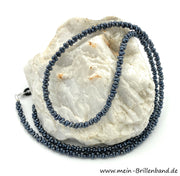 Brillenkette - Brillenband - Farfalle "Perlmutt - Anthrazit"