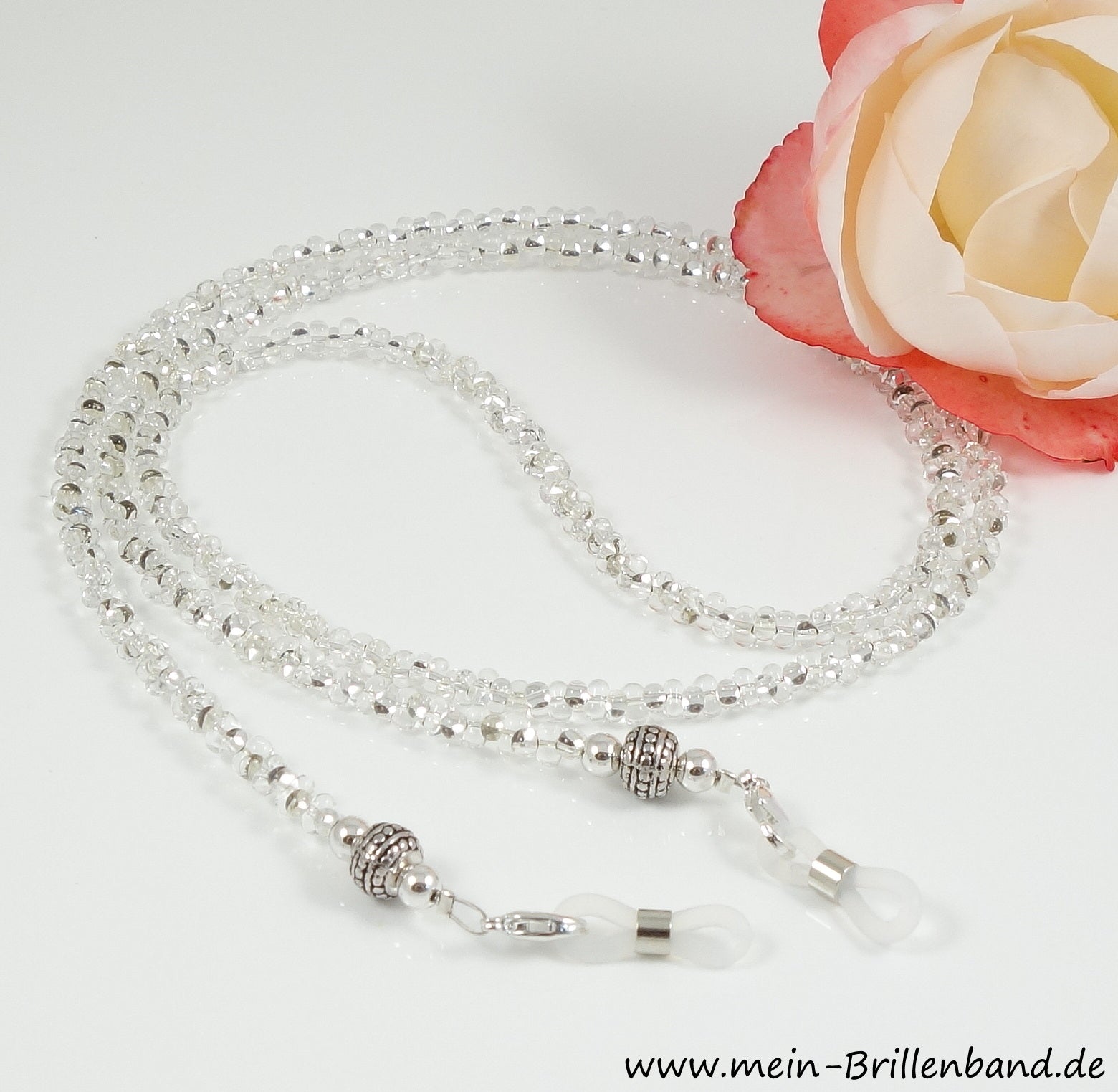 Brillenband "kristall-silber"