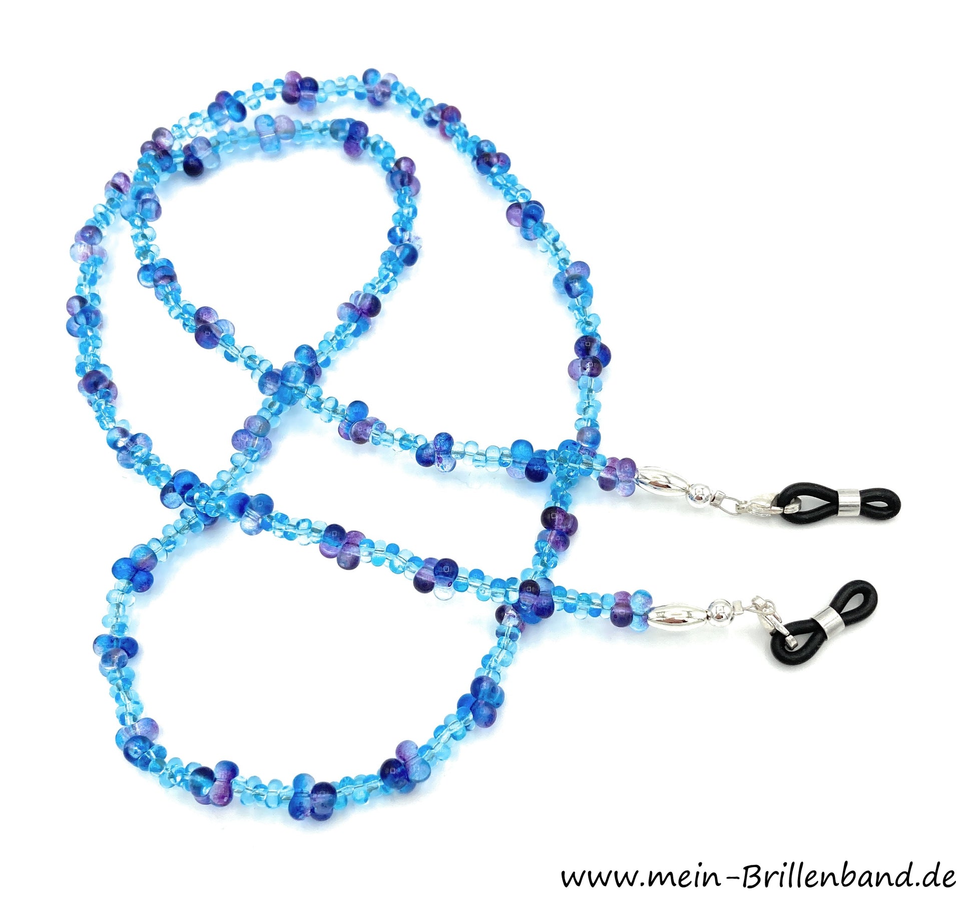 %Brillenkette - Brillenband "blau"