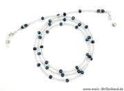 %Brillenkette - Brillenband "kristall-schwarz"