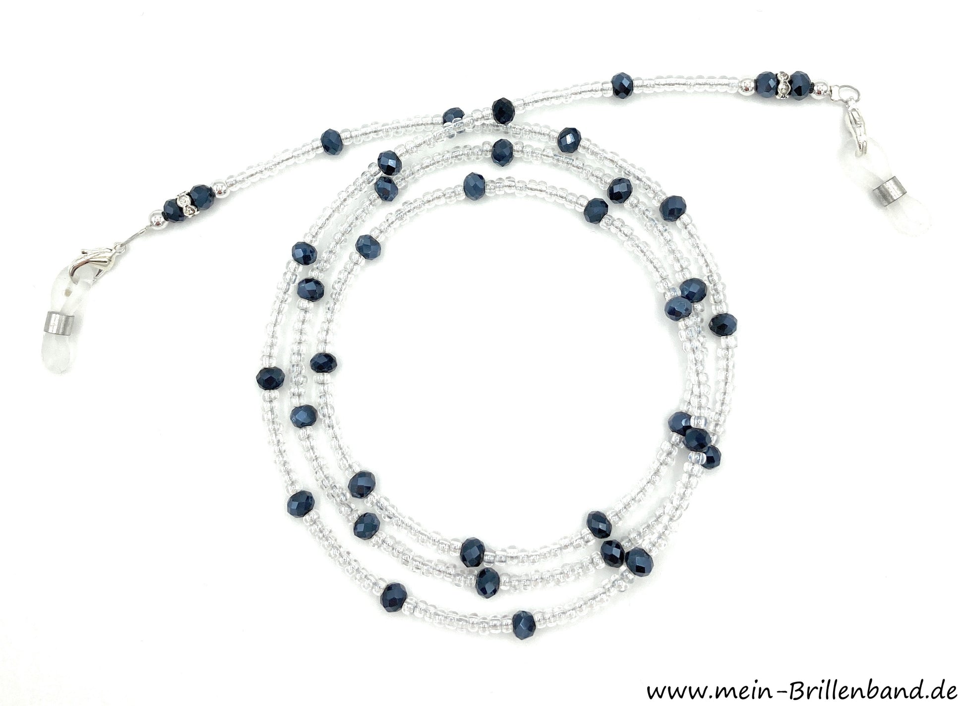 %Brillenkette - Brillenband "kristall-schwarz"