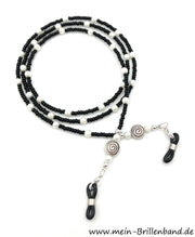 Brillenkette - Brillenband "schwarz-weiß"