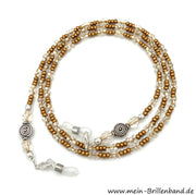 %Brillenkette - Brillenband "ockergold"