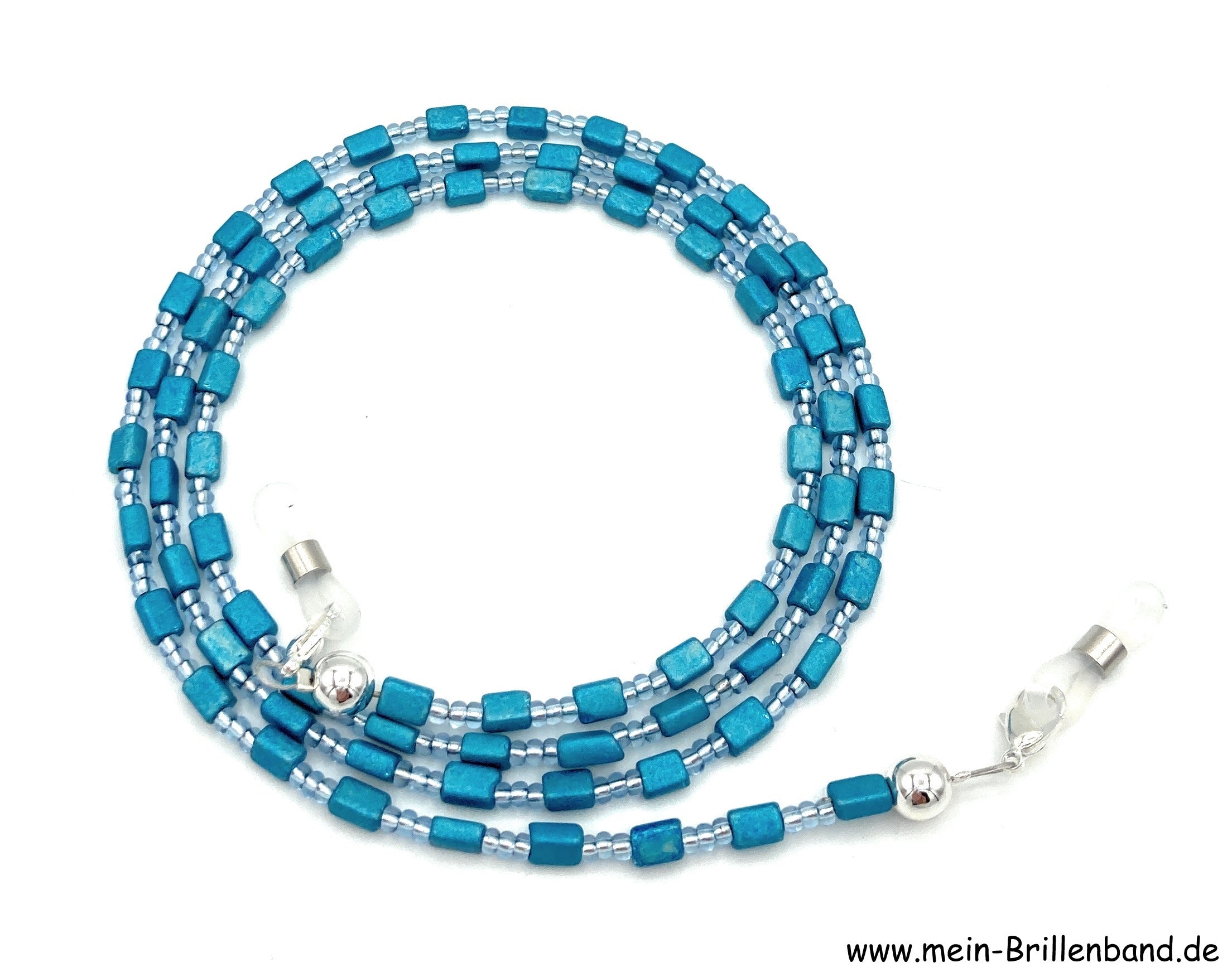 %Brillenkette - Brillenband "blau"