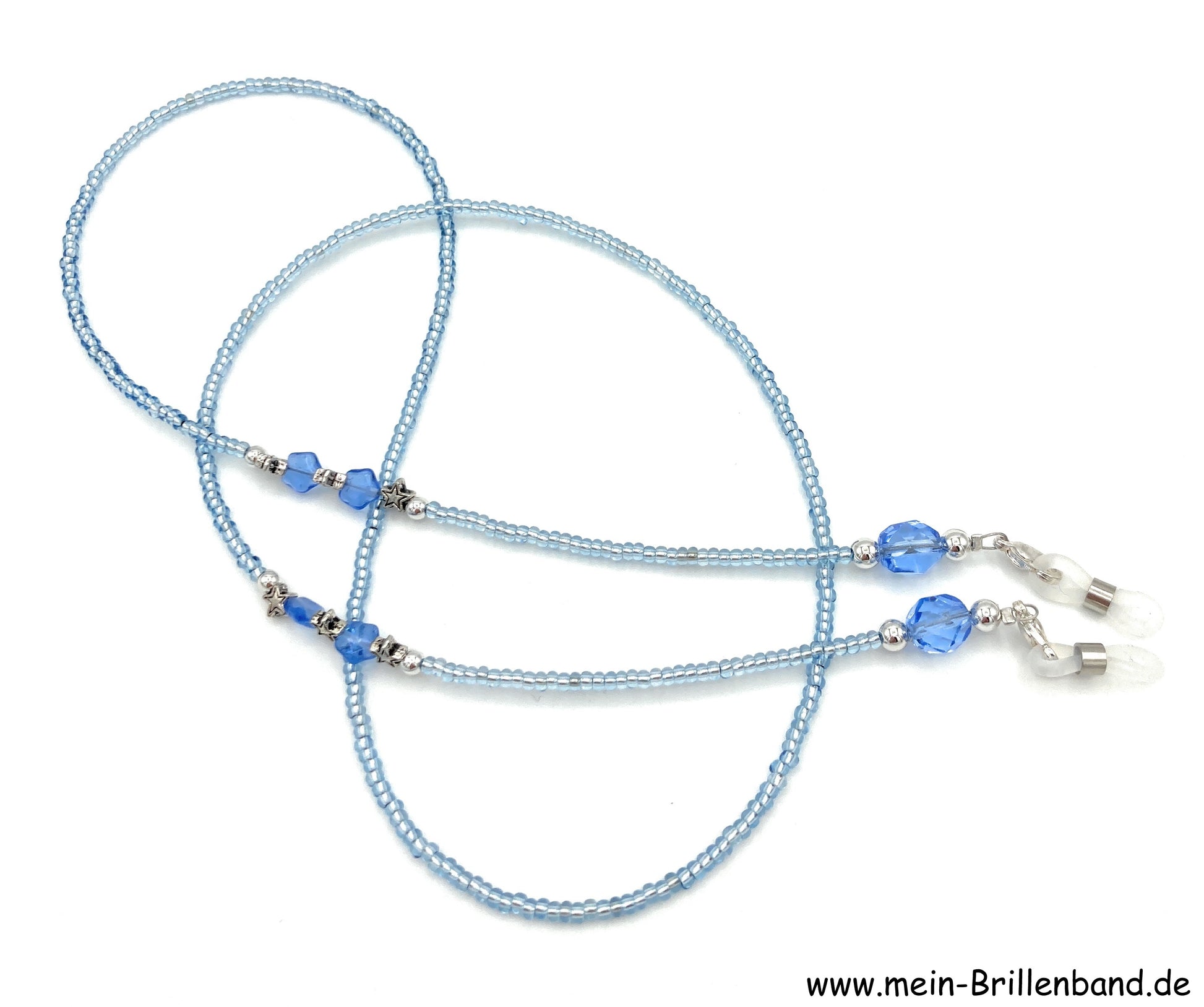 %Brillenkette - Brillenband "blau"