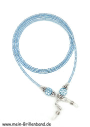 %Brillenkette - Brillenband "hellblau"