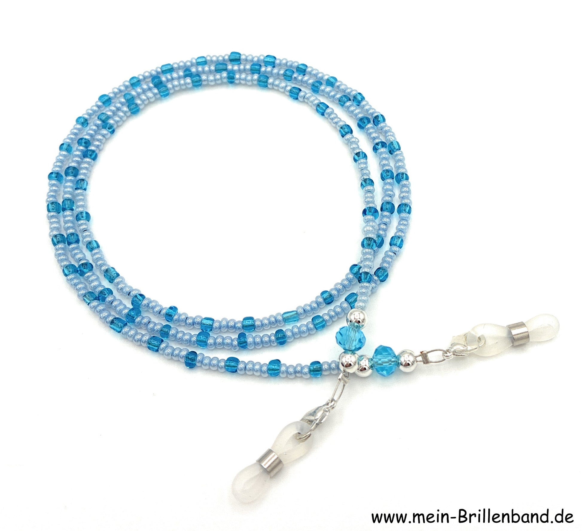 %Brillenkette - Brillenband "blau"