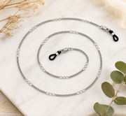 Brillenkette - Brillenband silberfarben