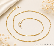 Brillenkette - Venezianerkette vergoldet