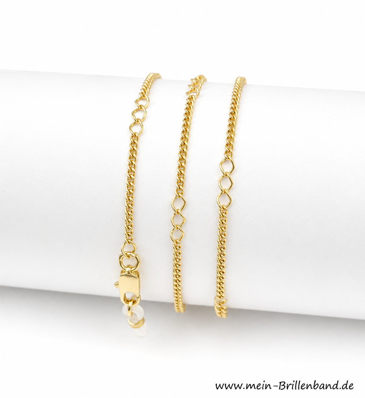 Vergoldete Brillenkette – Goldfarben – Modell BV-63g
