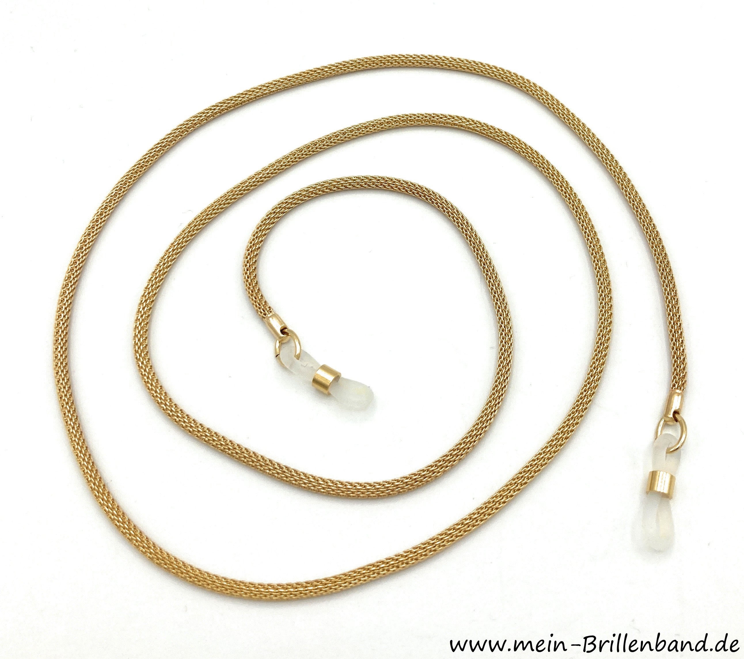 Vergoldete Milanese-Brillenkette – Goldfarben