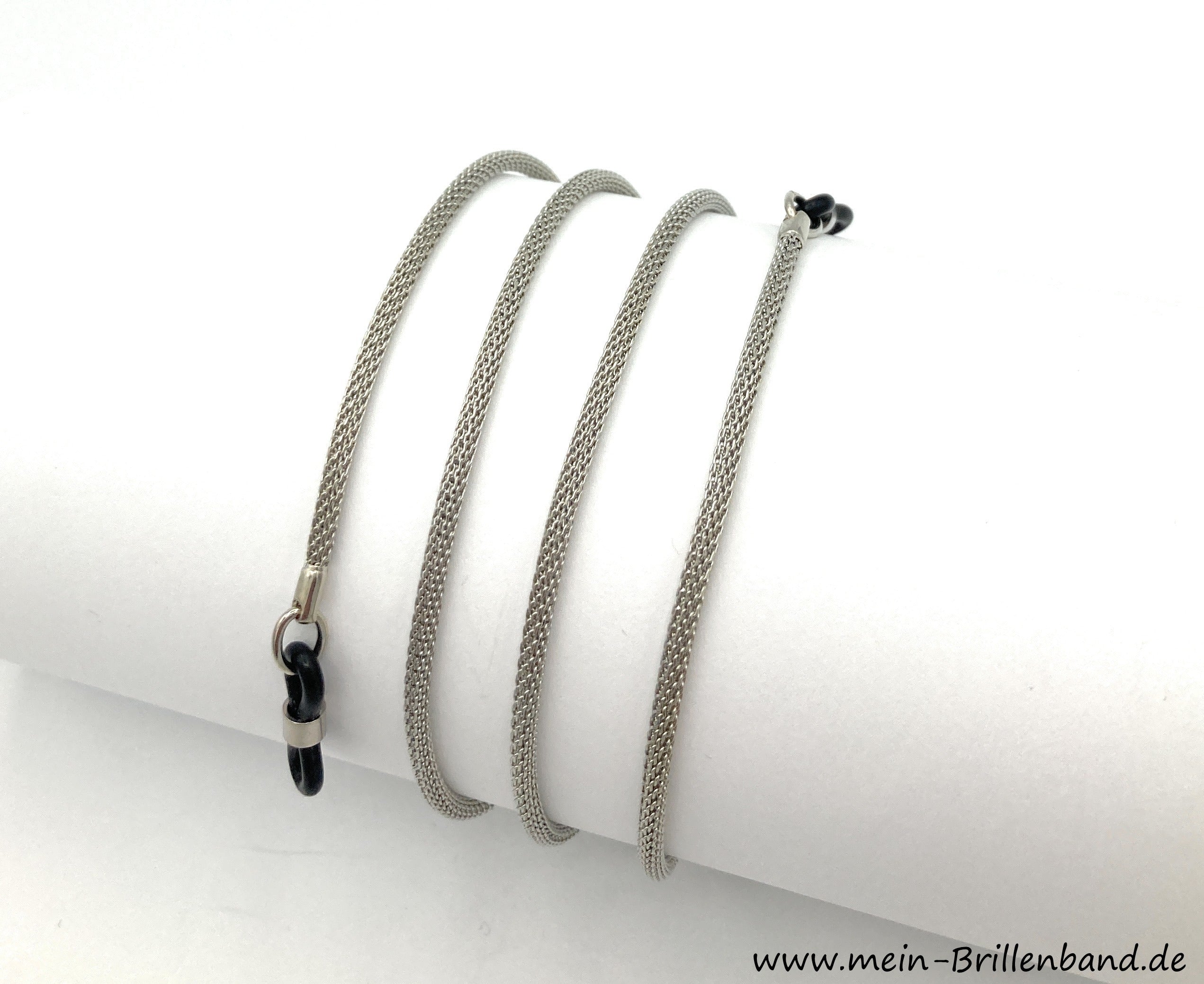 Brillenkette - Brillenband Milanese silberfarben