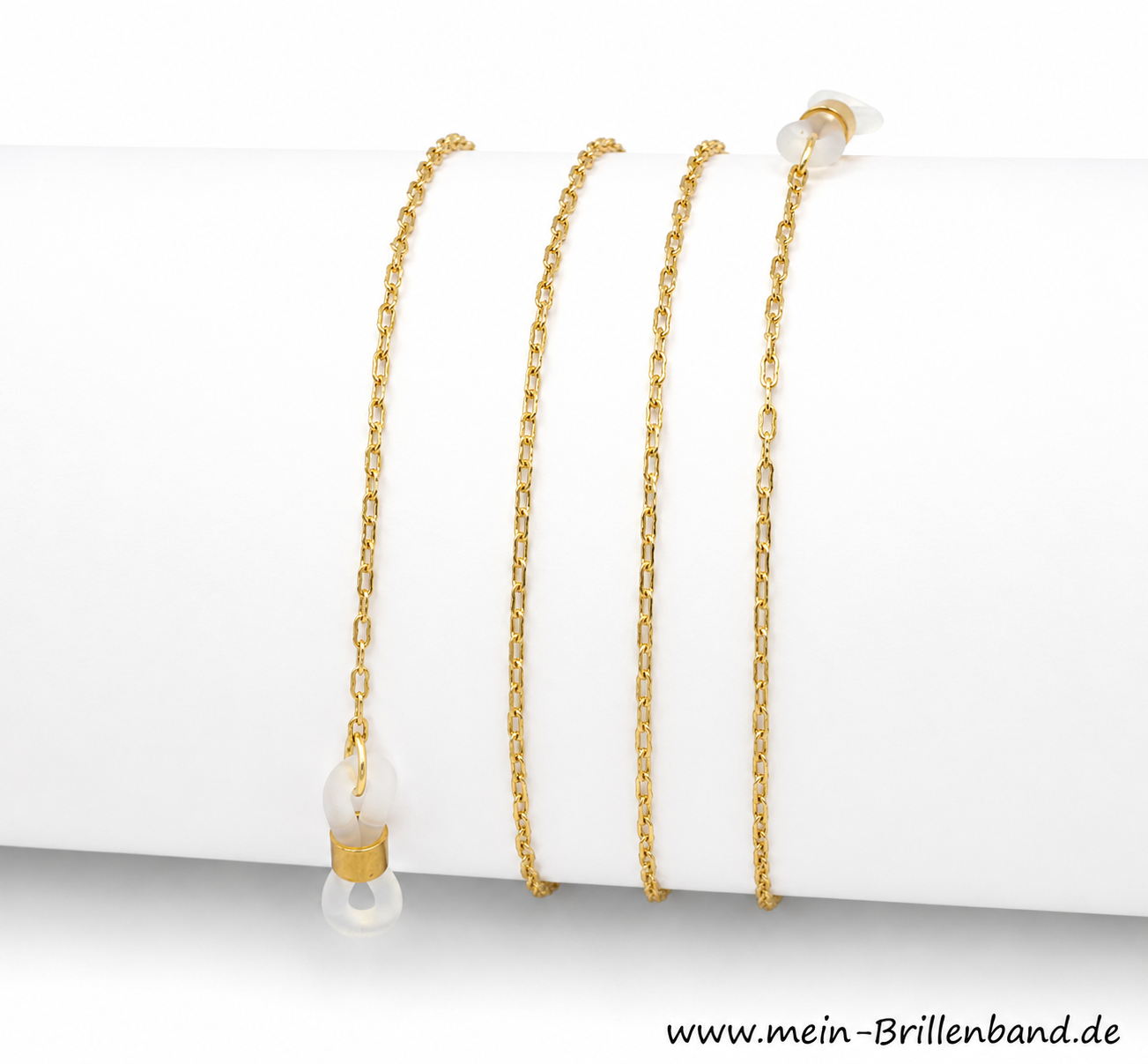 Extra feine vergoldete Brillenkette – Modell BV-906g