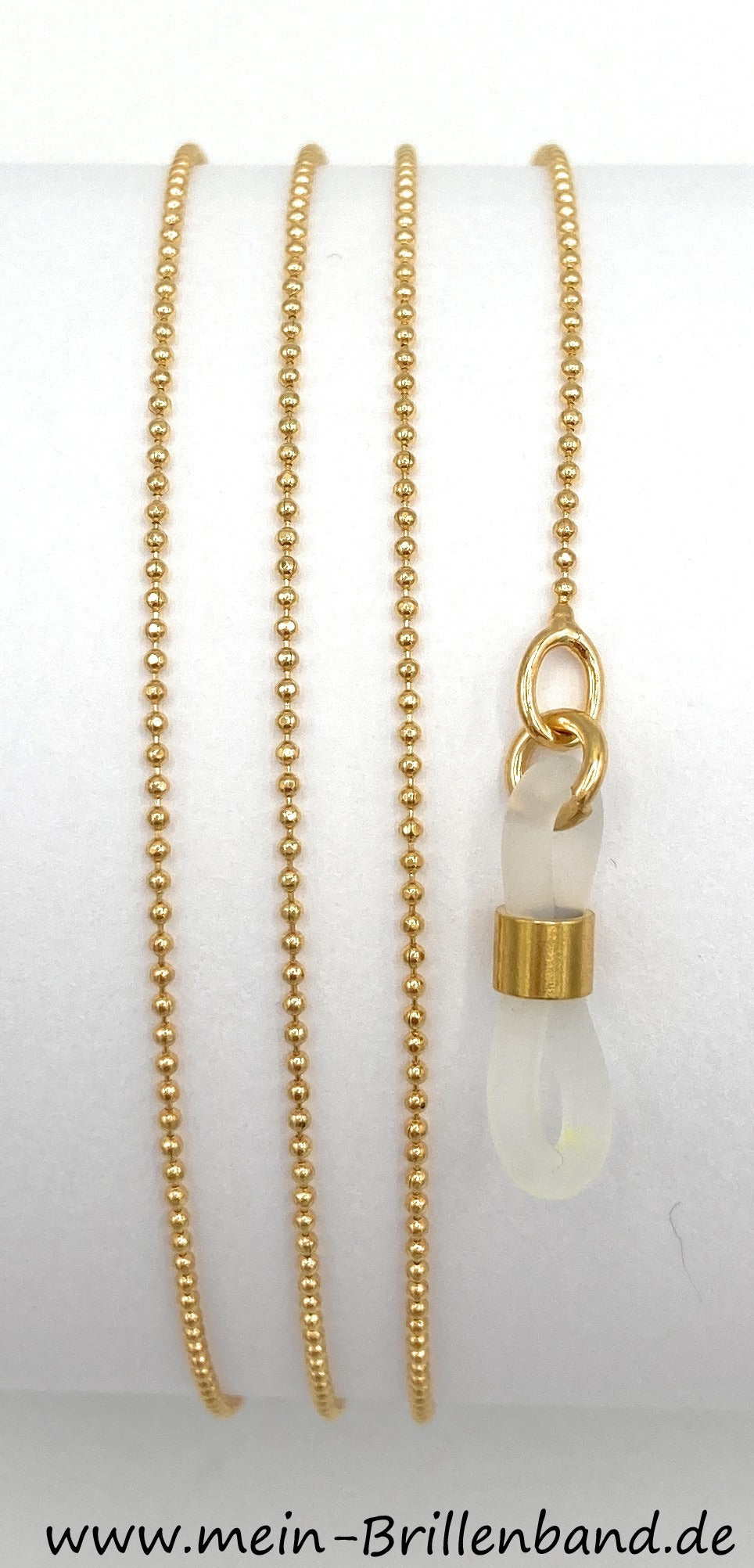 Extra feine vergoldete Brillenkette – Modell BV-907g