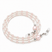Glasses chain with seed beads & metal beads – Multicoloured