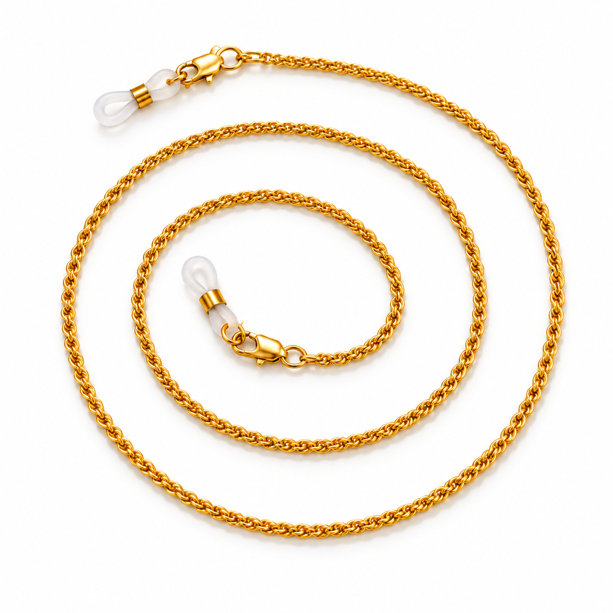 Vergoldete Kordel-Brillenkette – Goldfarben